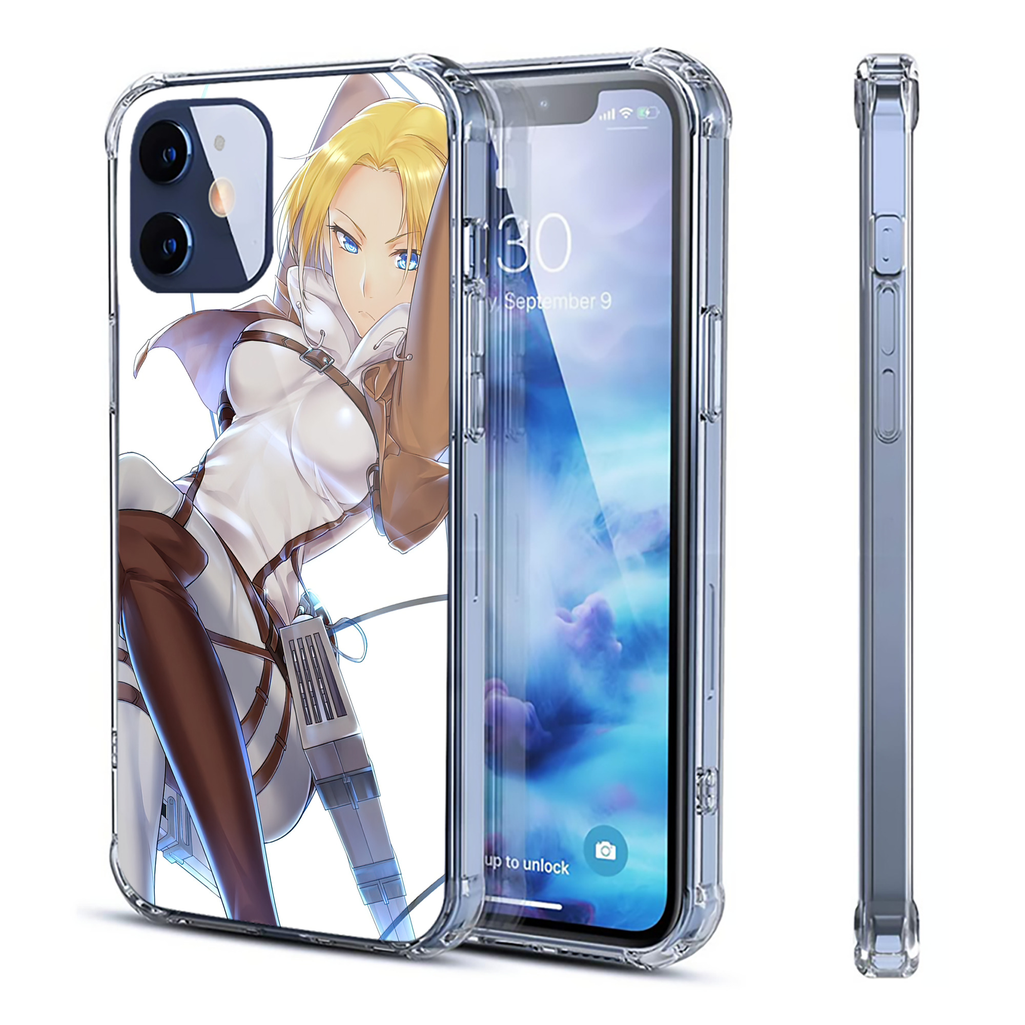（画像用） 進撃の巨人 Attack on Titan 【iPhone 12シリーズ対応】透明スマホケース（クリアソフトケース）